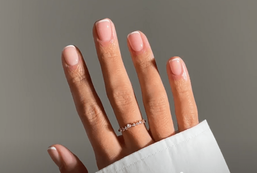 How to do a French manicure on short nails?