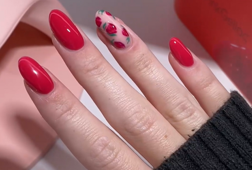 Tutorial Rose Nail Art