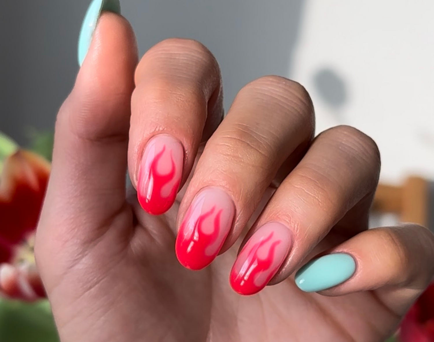 How to Make Flame Nail Art?