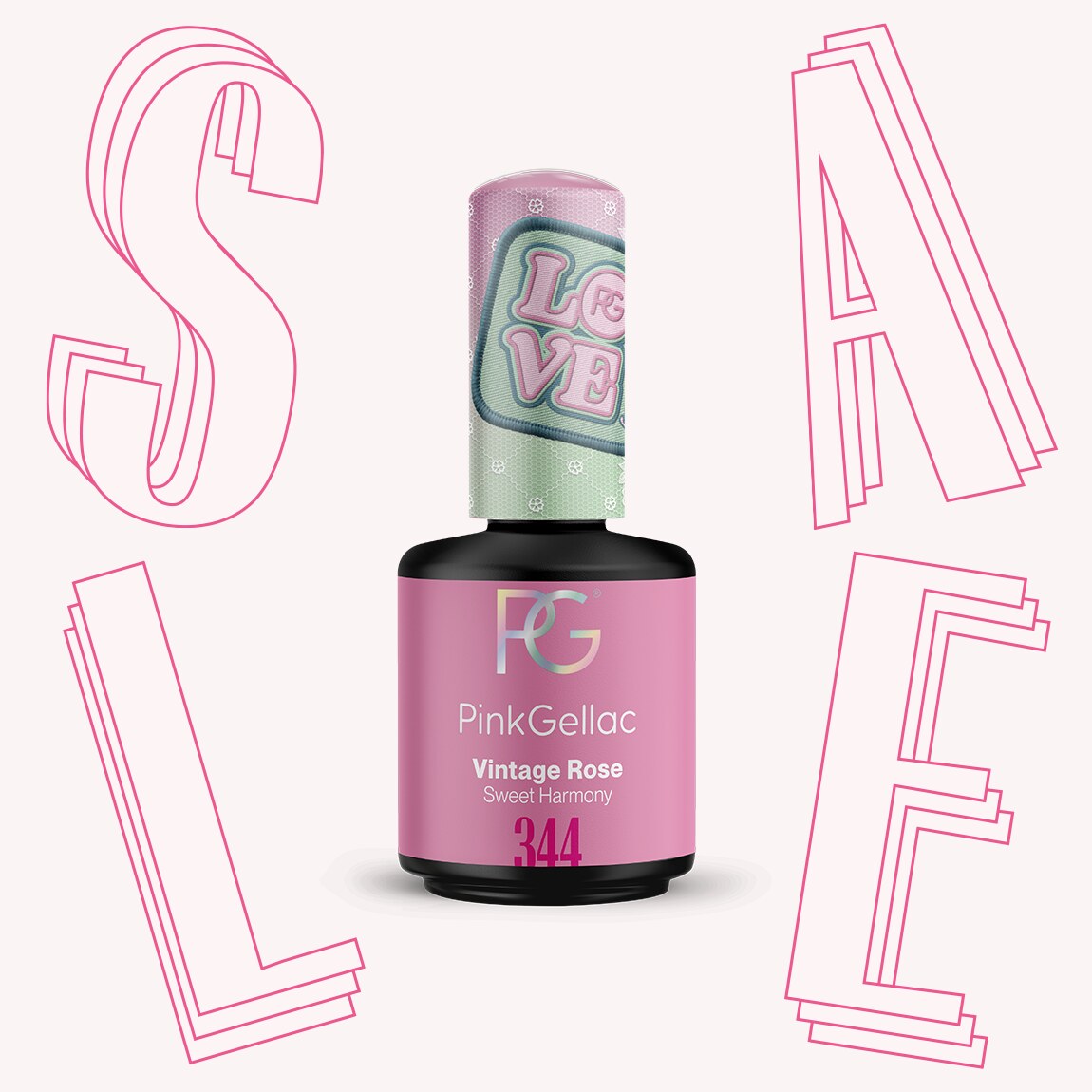 344 Vintage Rose - Pink Gel Polish - Pink Gellac