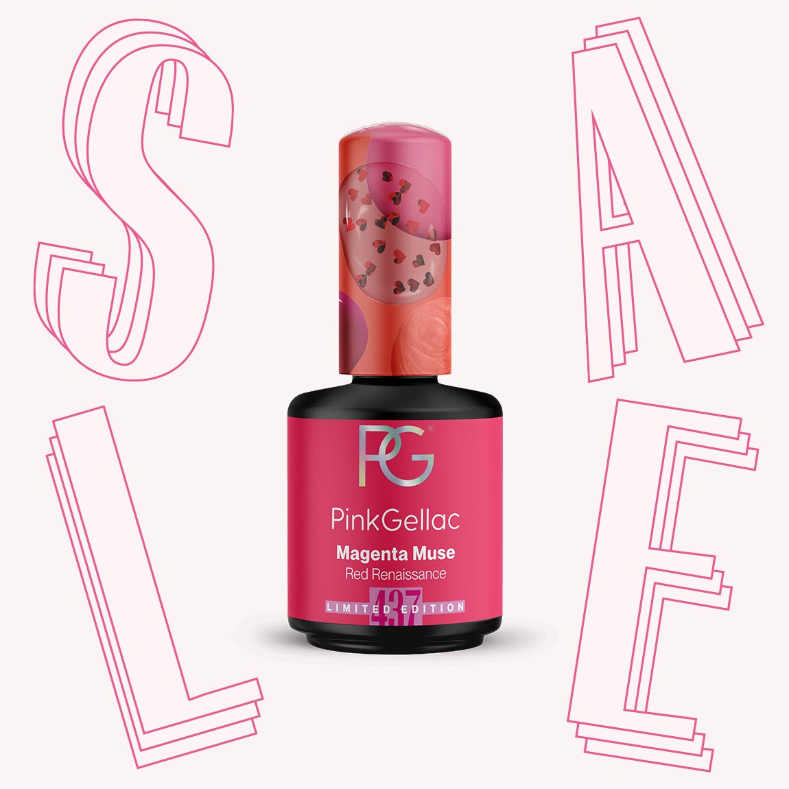 437 Magenta Muse - Pinky Red Gel Polish - Pink Gellac