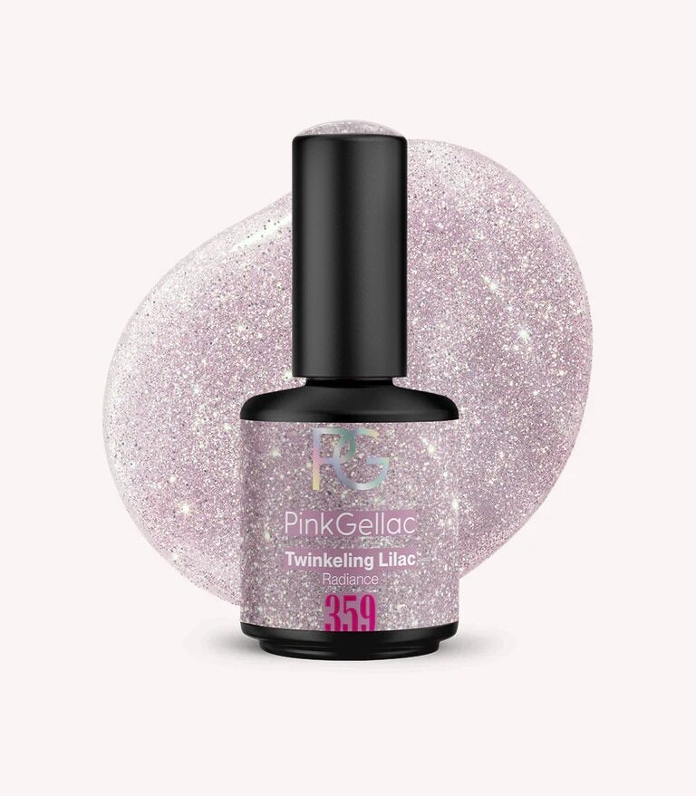 359 Twinkling Lilac - Lila Glitzer Gel Nagellack - Pink Gellac