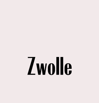 Black sans-serif font with the word "Zwolle" on a light background.