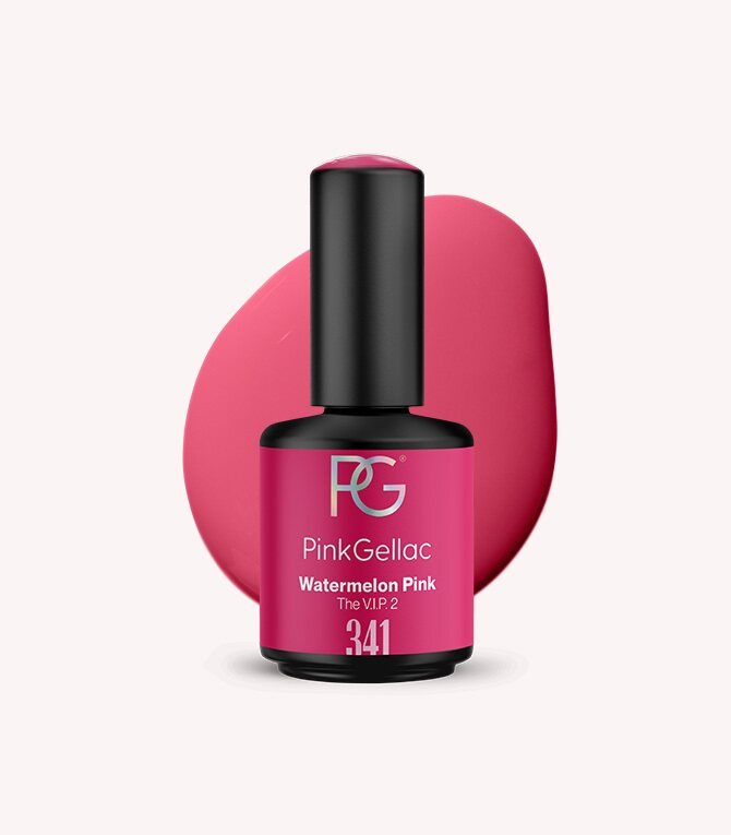 341 Watermelon Pink - Pink Gel Polish - Pink Gellac