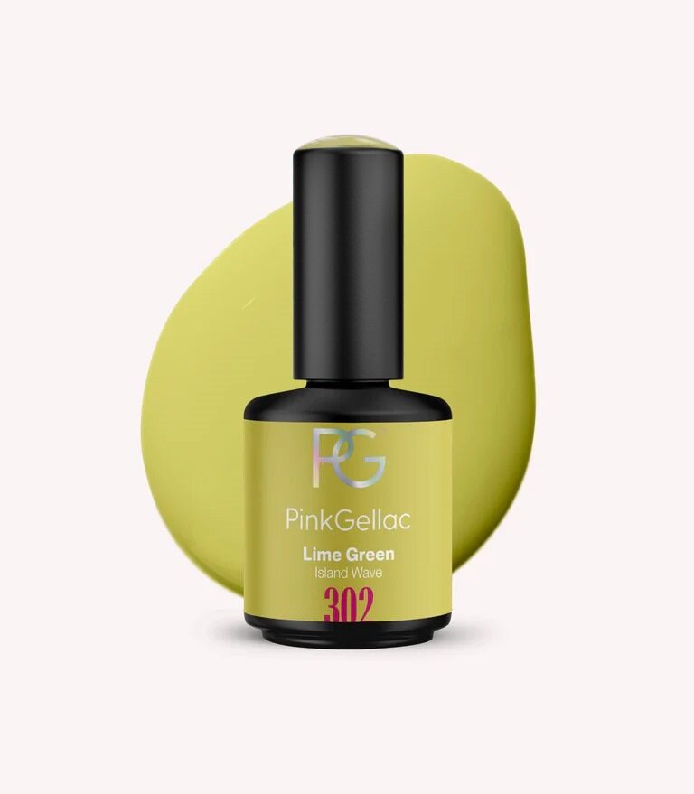 302 Lime Green - Green Gel Nail Polish - Pink Gellac