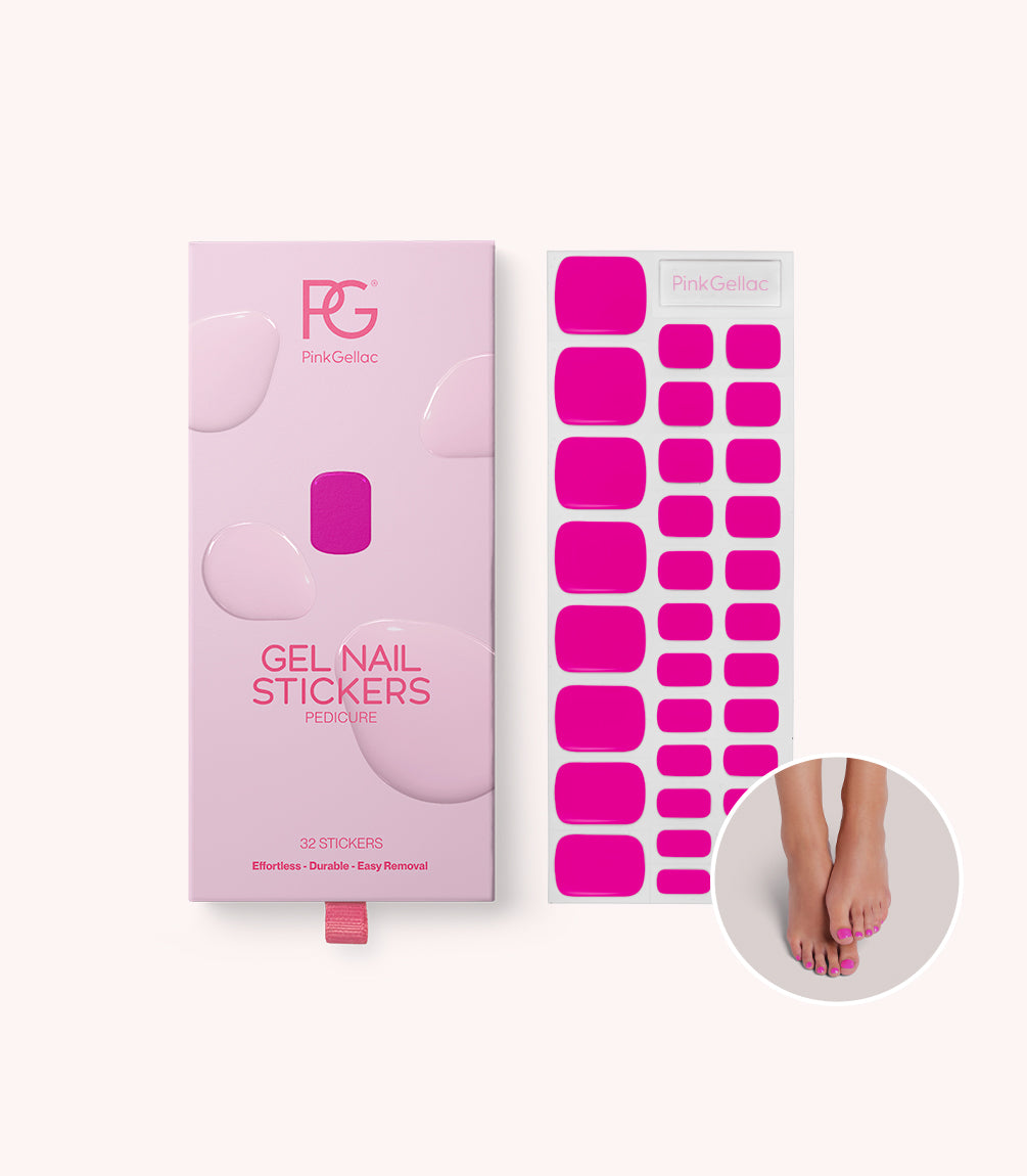 368 Intense Plum Pedicure Gel Stickers