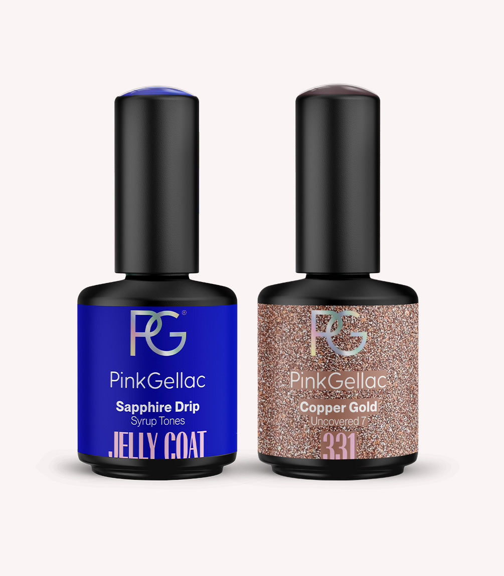 Jelly Coat Set Sapphire Drip