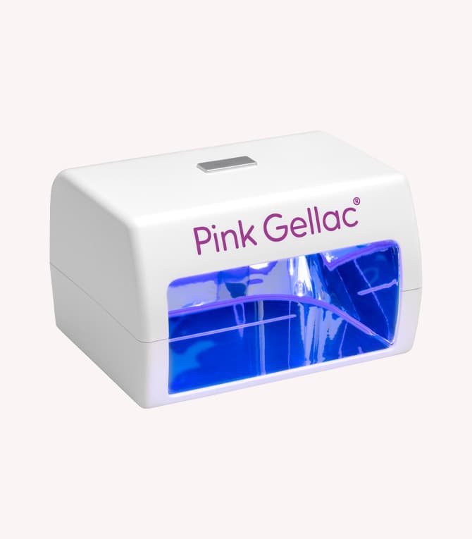 White "Pink Gellac" UV-nail lamp with blue light.