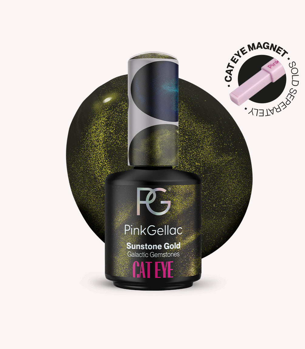 Cat Eye Sunstone Gold