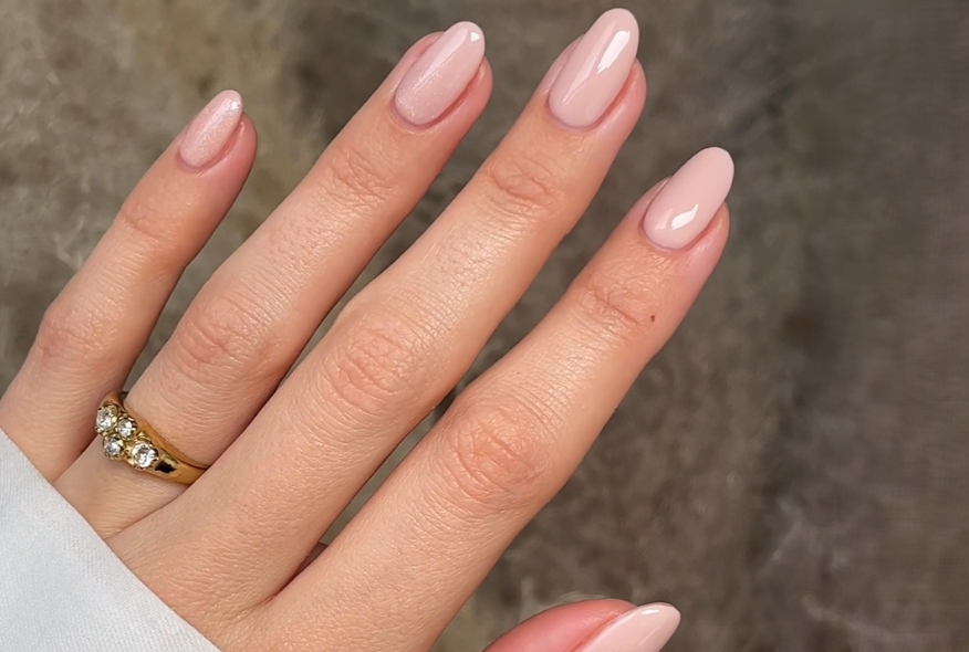 Glitter Ombre Wedding Nails