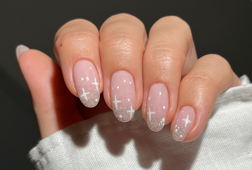 Twinkly Stars Nail Art