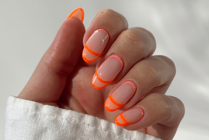 Orange Nail Art