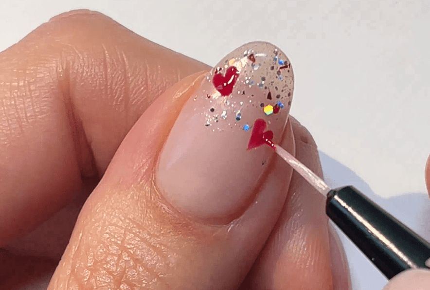 How To Make Heart Nail Art?