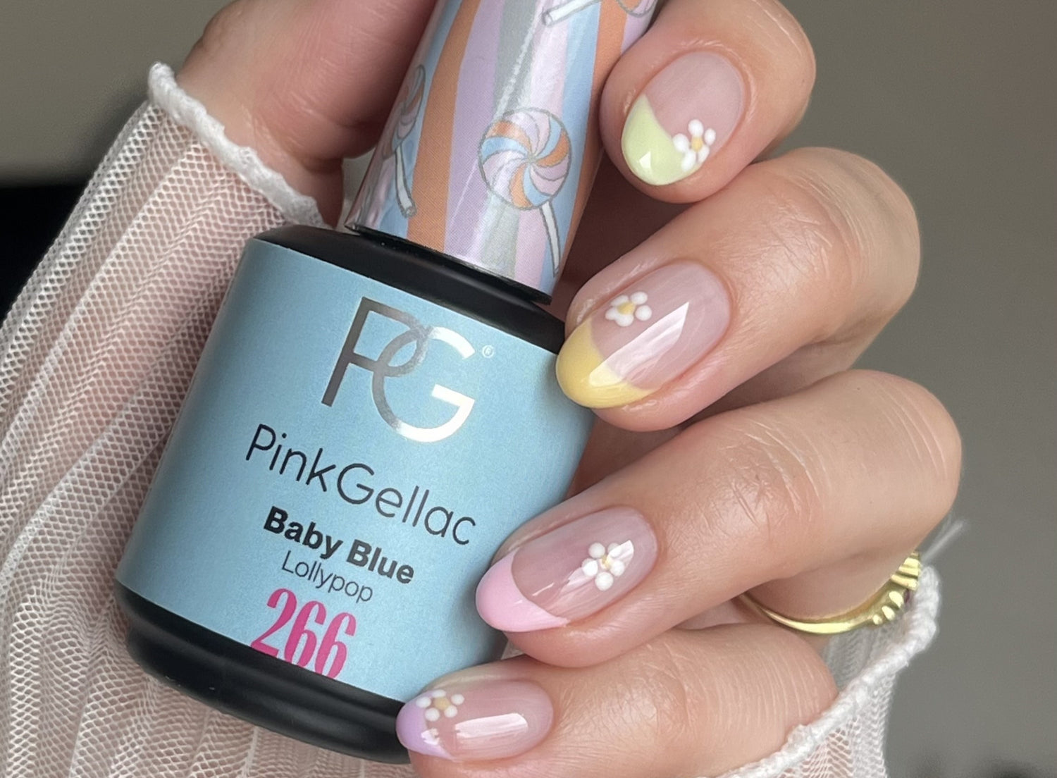 Pastel French Nail Art For Easter