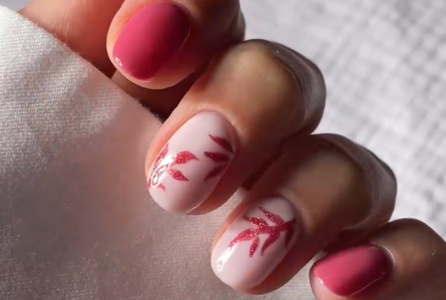 Autumn Leaves Nail Art