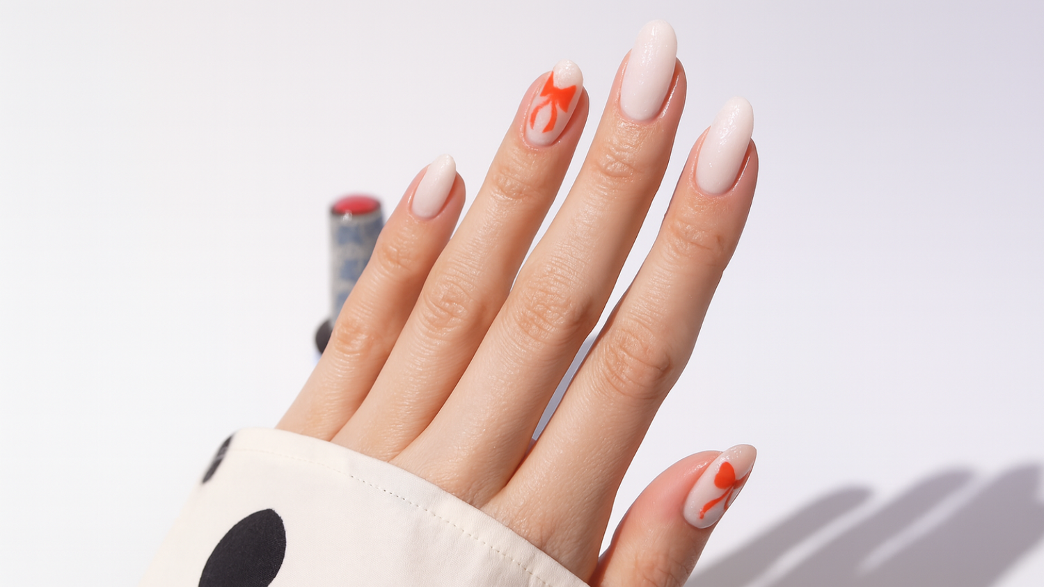 Emily in Paris Bow Manicure