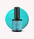Pink Gellac 372 Laguna Blue gel nail polish bottle.
