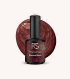 Pink Gellac 150 Chestnut Brown gel nail polish bottle.