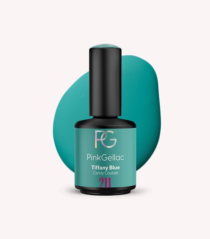 211 Tiffany Blue - Blue Gel Polish - Pink Gellac