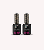 Pink Gellac Nail Prep and Top Coat gel polish bottles.