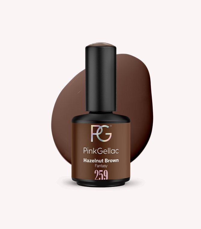 259 Hazelnut Brown - Brown Gel Polish - Pink Gellac