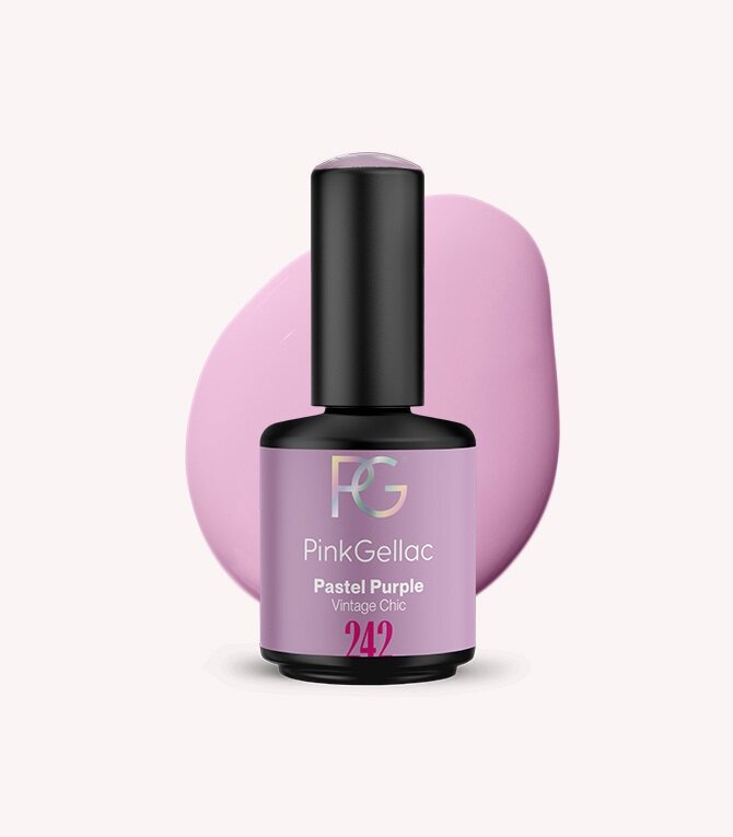 242 Pastel Purple - Purple Gel Polish - Pink Gellac