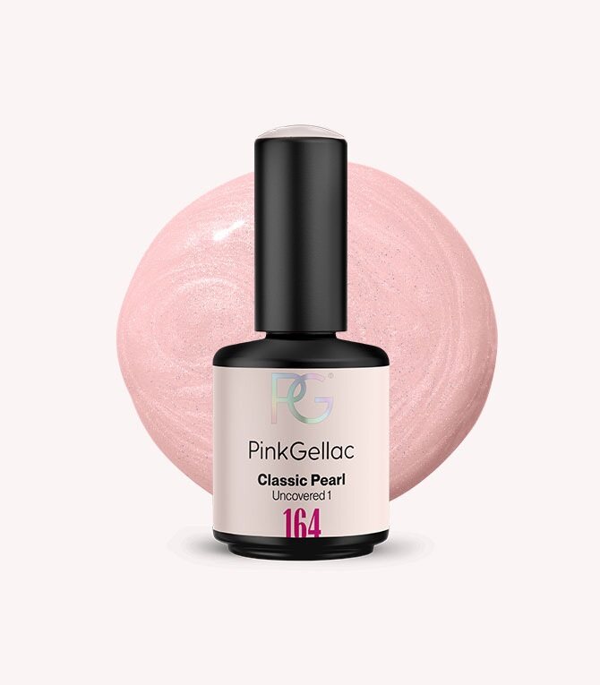 Pink Gellac 164 Classic Pearl gel nail polish bottle.