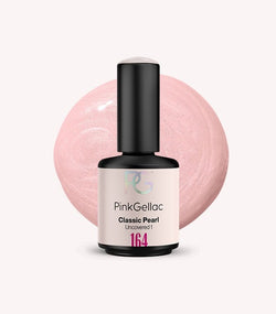 Pink Gellac 164 Classic Pearl gel nail polish bottle.