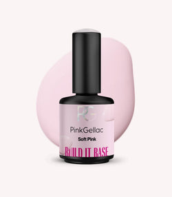 Pink Gellac Build it Base Soft Pink bottle.