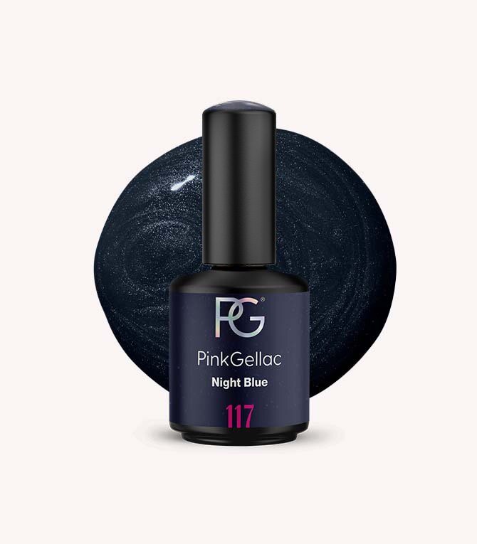 117 Night Blue - Blue Gel Polish - Pink Gellac