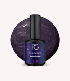 Pink Gellac 119 Velvet Purple gel nail polish bottle.