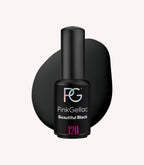 Pink Gellac 120 Beautiful Black gel nail polish bottle.