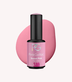 Pink Gellac 340 Sweet Pink gel nail polish bottle.