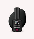 Pink Gellac 120 Beautiful Black gel nail polish bottle.