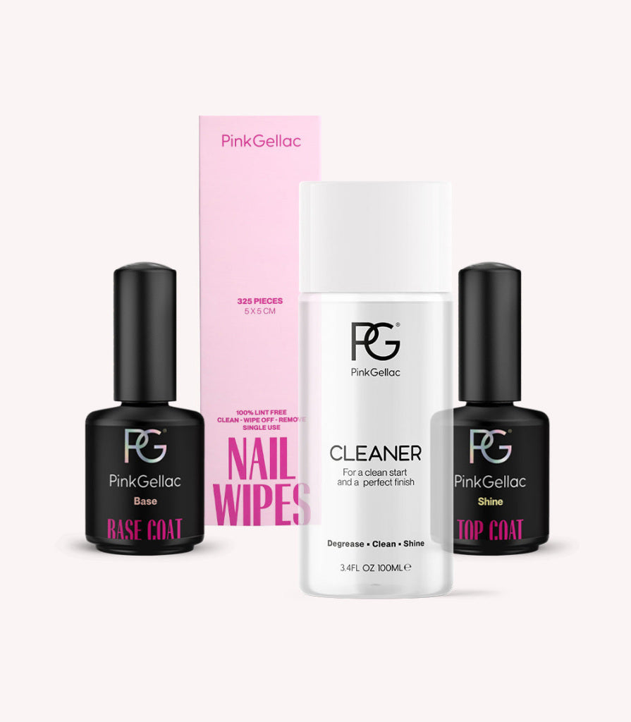 Pink Gellac Re-fill Set contents.