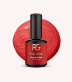 Pink Gellac 163 Rockstar Red gel nail polish bottle.