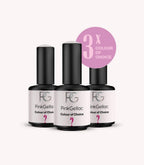 Pink Gellac set of 3 gel polish colours.
