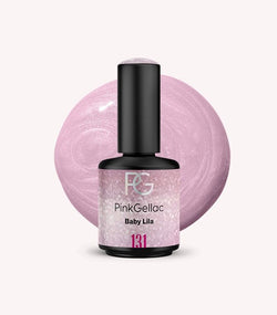 Pink Gellac 131 Baby Lila gel nail polish bottle.