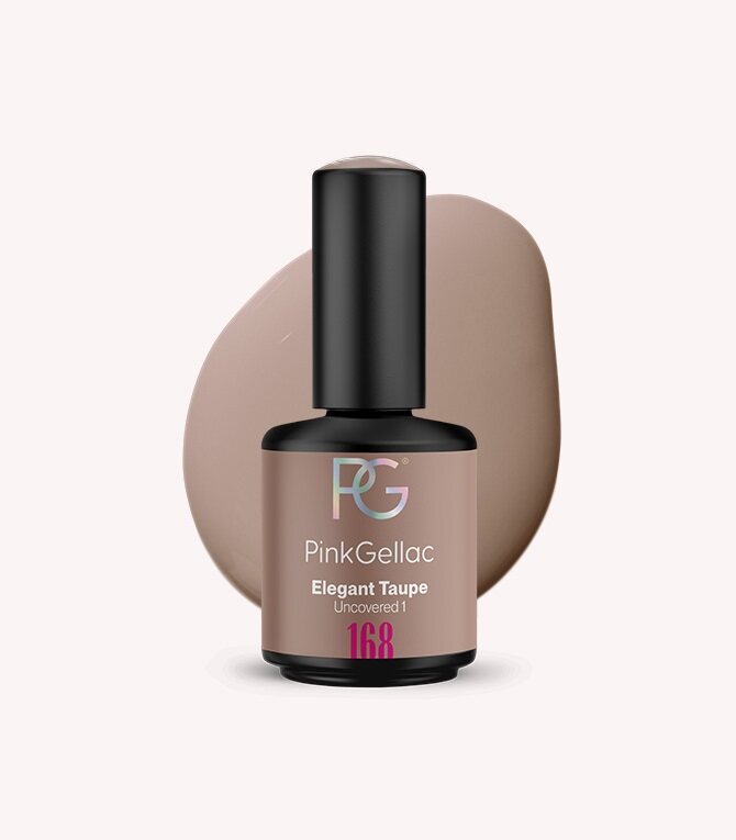 168 Elegant Taupe - Taupe Gel Polish - Pink Gellac