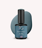 Pink Gellac 348 Teal Blue gel nail polish bottle.