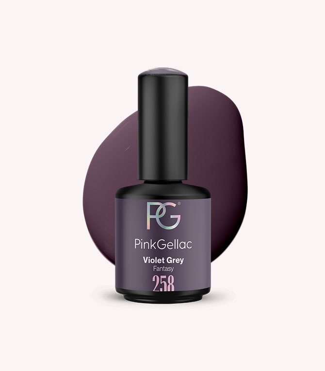 258 Violet Grey - Purple Grey Gel Polish - Pink Gellac