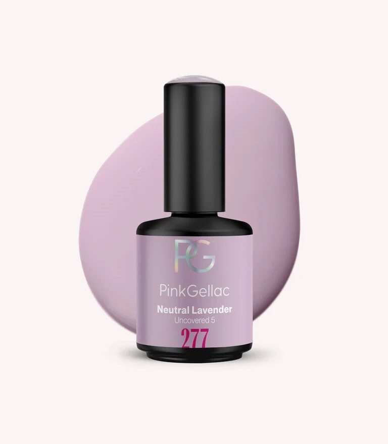 Pink Gellac 277 Neutral Lavender gel nail polish bottle.