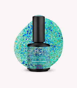 Pink Gellac 371 Crushed Crystal gel nail polish bottle.