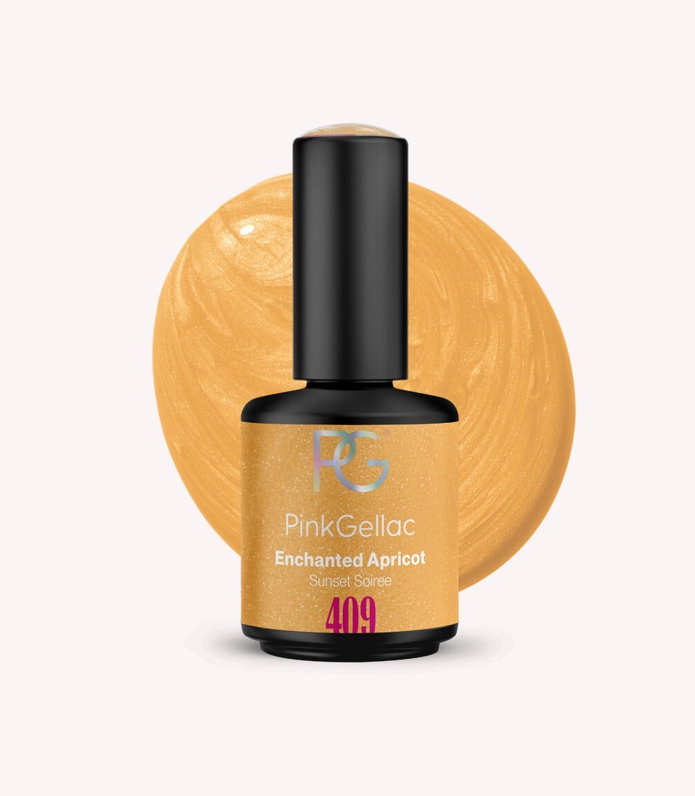 409 Enchanted Apricot - Oranje Gellak - Pink Gellac