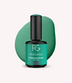 Pink Gellac 271 Palmbeach Green gel nail polish bottle.