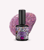 Pink Gellac 206 Bedazzled Purple gel nail polish bottle.