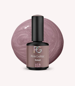 Pink Gellac 152 Naked gel nail polish bottle.