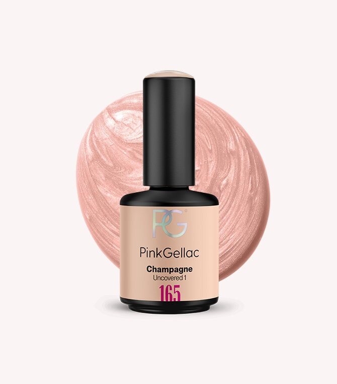 165 Champagne - Metallic Nude Beige Gel Polish - Pink Gellac