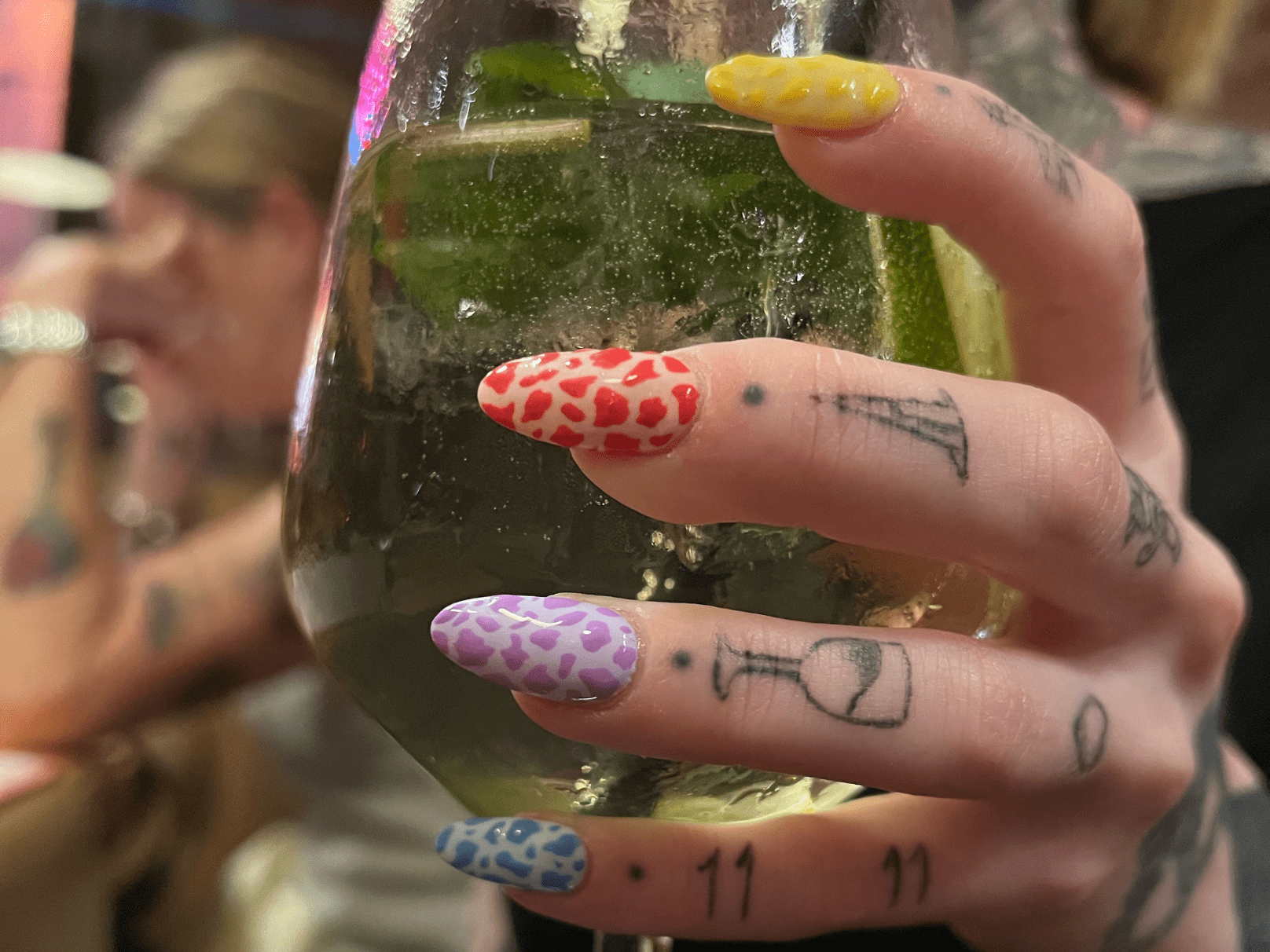 Multicolour Wild Nails