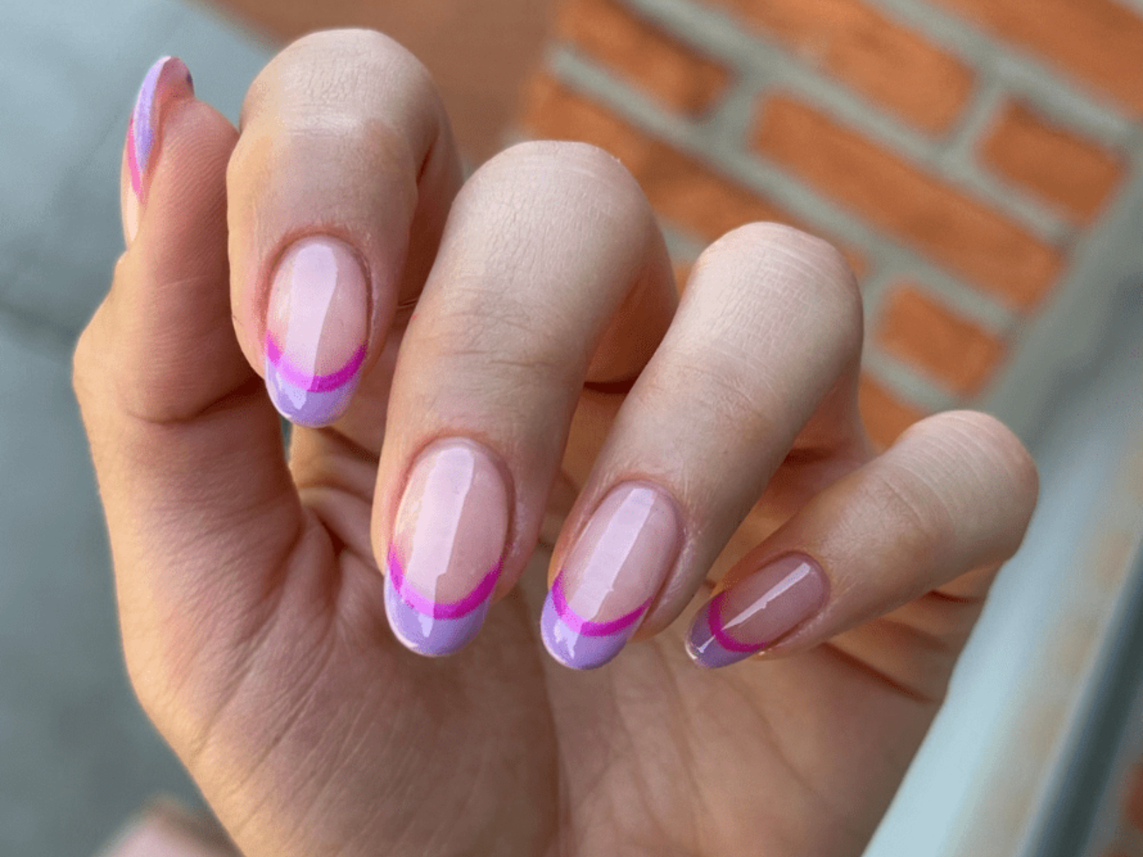 French With a Glitter Line